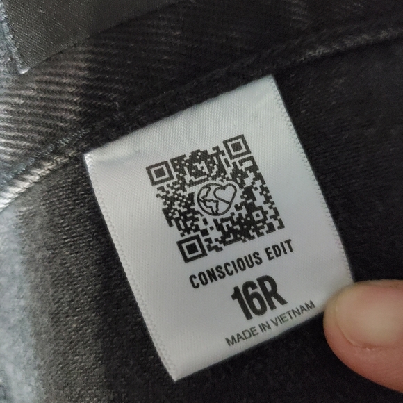 Express Gray Flare Wide Leg Jeans - Picture 11 of 11